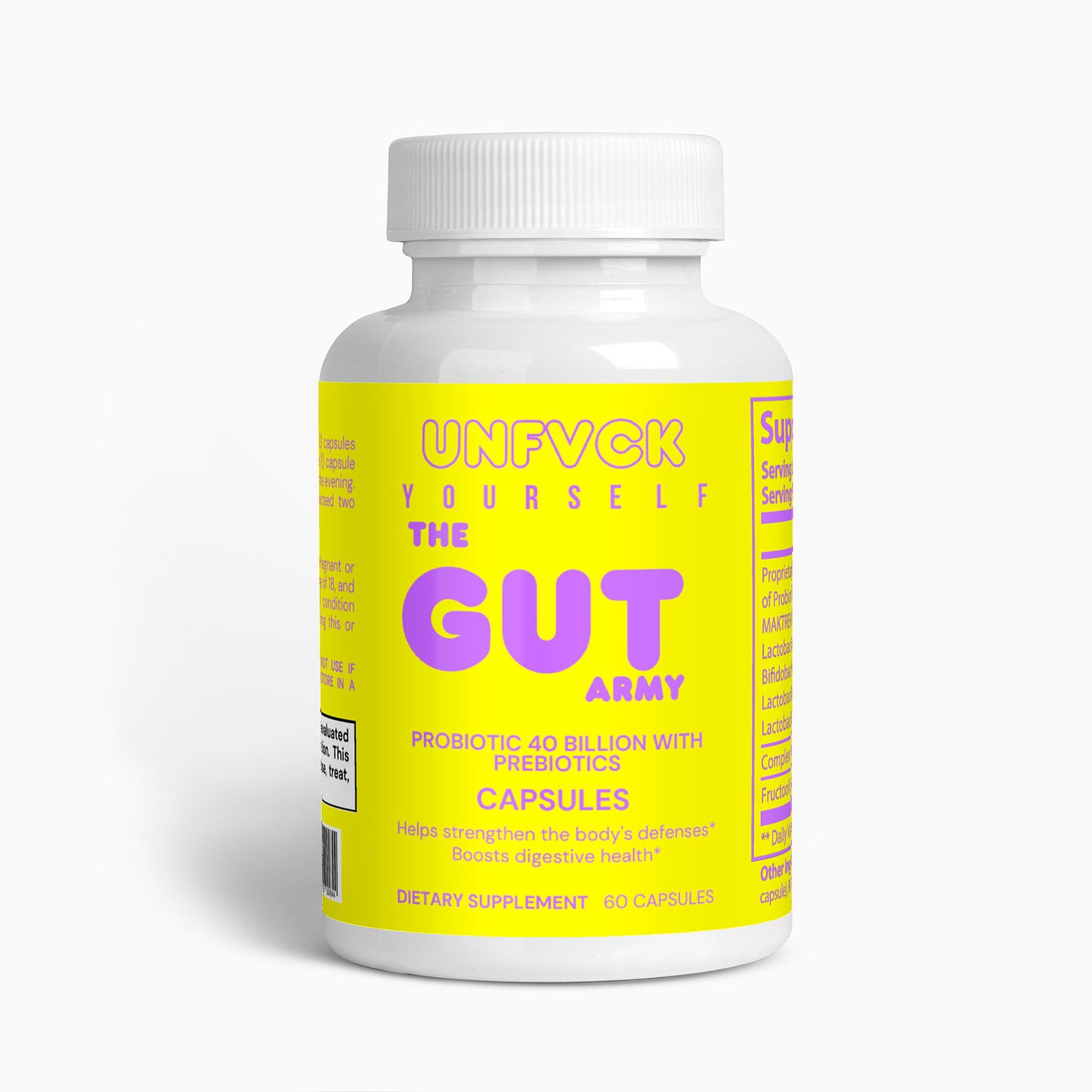 THE GUT ARMY - Probiotic 40 Billion with Prebiotics