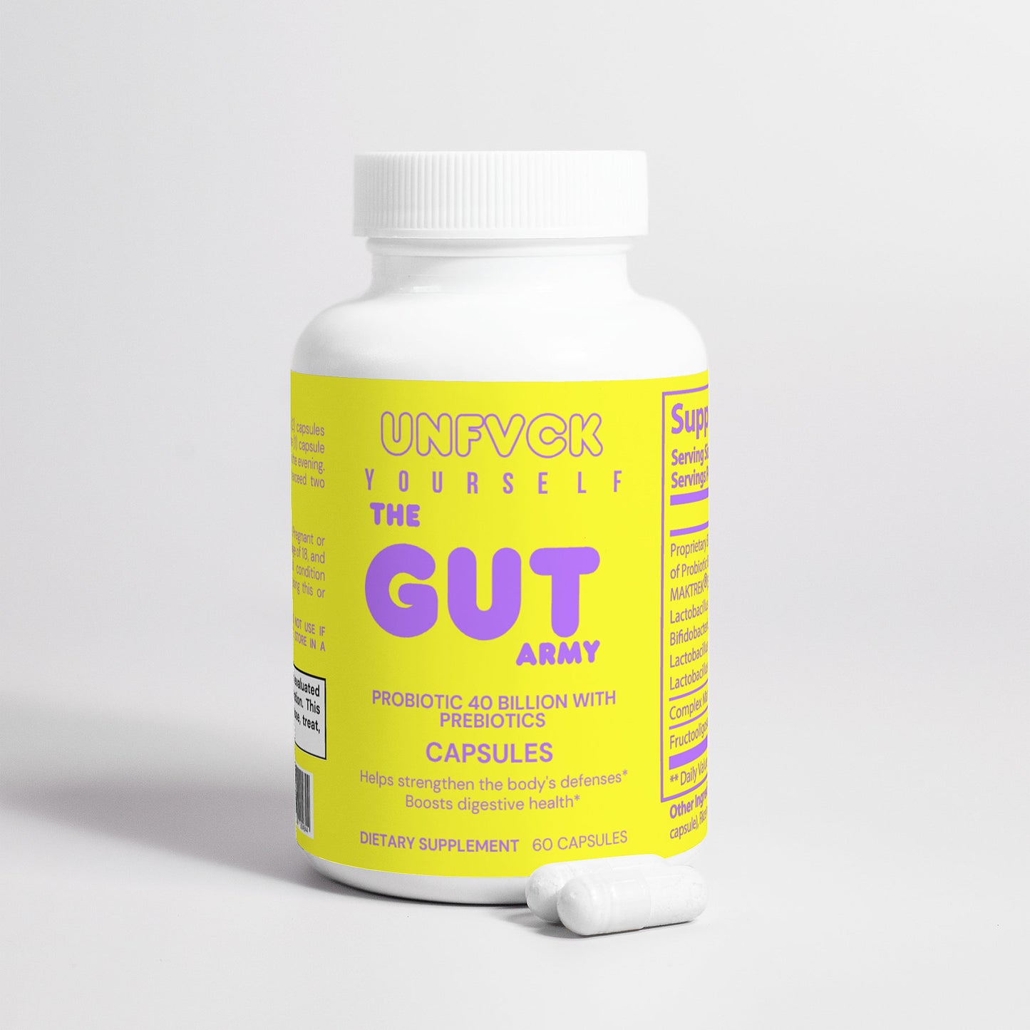 THE GUT ARMY - Probiotic 40 Billion with Prebiotics