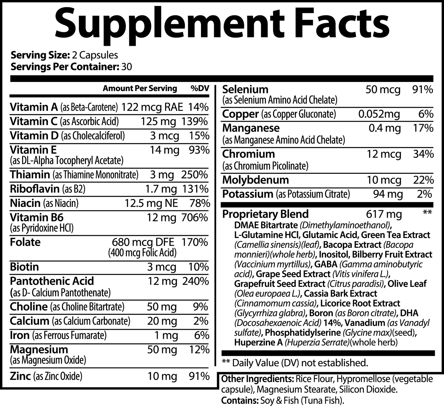 BUBBLES FOR BRAINS - Brain & Focus Formula