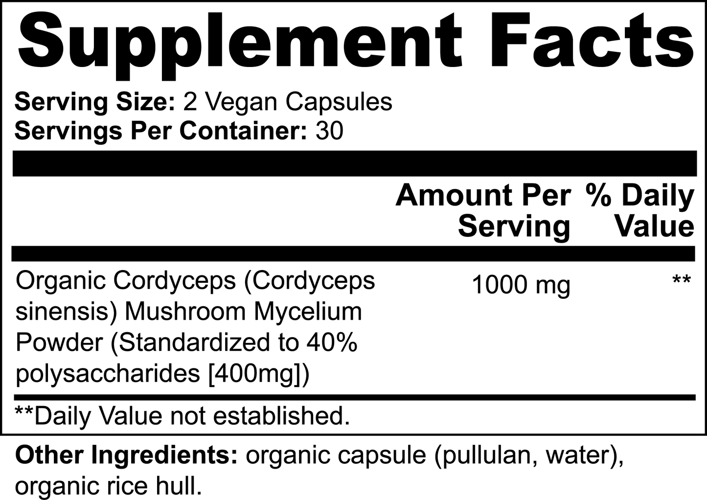 FUNGI FUEL - Cordyceps Mushroom